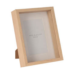 Photo frame 17 x 4.5 x 22cm natural passepartout