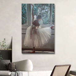 Картина в раме 90х60см масло Балерина 330891