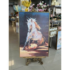 Картина с рамой 60х90см Красавица белой лошади 331001