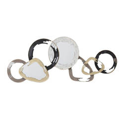 Wall decoration 125.1x49.5x3.8cm mirrors, metal