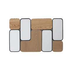 Wall decoration 90.8x54.6x1.9cm mirrors, MDF elements