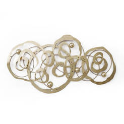 Wall decoration 134.6x67.9x6.4cm metal