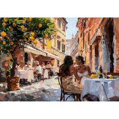 Wall painting, canvas Meeting 70 x 100cm ST810