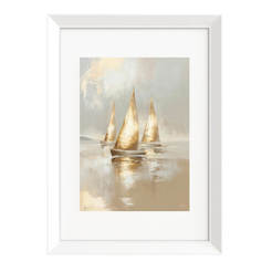 Картина за стена 50x70см PP026 Залтни лодки