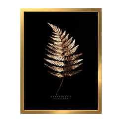 Wall painting 30x40cm FR505 Gold Fern
