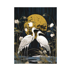 Картина за стена, платно канава 60х80см ST736 Луна STYLER