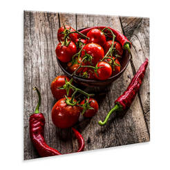 Стъклена картина за стена 30х30см GL171 Чушки 2 STYLER