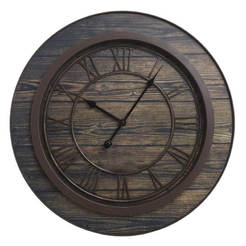 Mahogany wall clock 50 x 5 x 50 cm