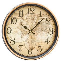 Часовник стенен стъкло 30см кръгъл