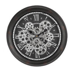 Wall clock with Roman numerals f35 x 7 cm