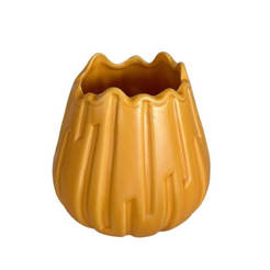 Керамическая ваза 14х9 см оранжевая 011366-2