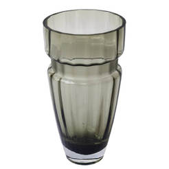 Ваза стъклена 16.5х35см зелена