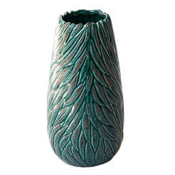 Керамична ваза 11х11х22.5см зелена