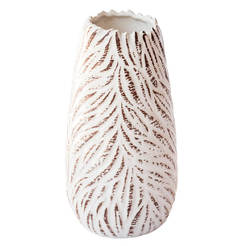 Керамична ваза 11х11х22.5см бяла