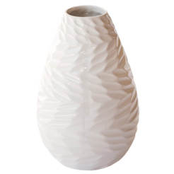 Керамична ваза 12х12х19см бяла