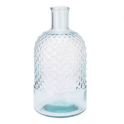 Bottle type vase 15xH23cm recycled glass YE1000420