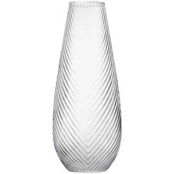 Стеклянная ваза, диаметр 19х5 см.