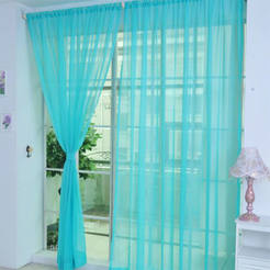 Veil curtain with curtain 145 x 250 cm, blue