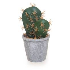 Изкуствено растение в кашпа Кактус Ф8 х 20см, с декоративни камъчета