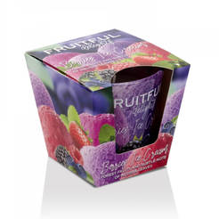 Duftkerze im Glas, 115 g, Fruitful