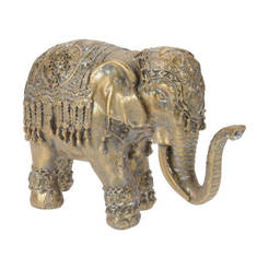 Decorative figure elephant 19x7x12cm antique