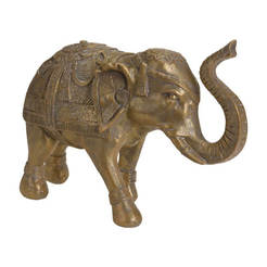 Decorative elephant figure 36x13x22 cm antique