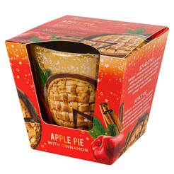 Duftkerze im Glas, 115 g, Weihnachtskuchen, Orangenkuchen/Apfelkuchen, 81280324