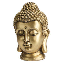 Decorative figure Buddha 23cm golden 095752690