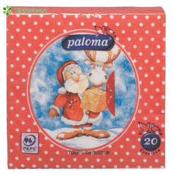 Рождественские салфетки 33x33 см /20 шт. Палома стиль Новый год 6304391