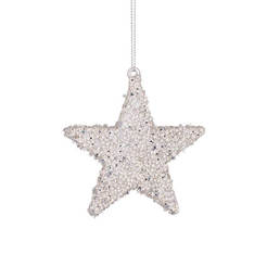 Елочная игрушка звезда 8 см YA68
