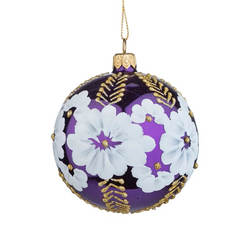 Елочная стеклянная игрушка RM060S