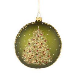 Елочная стеклянная игрушка RM04908L