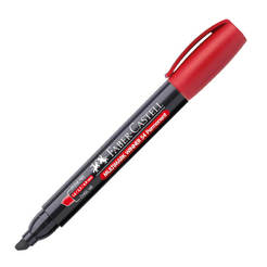 Permanent marker - beveled tip, red