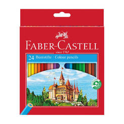 Моливи замък+острилка 24 цвята 1015120095