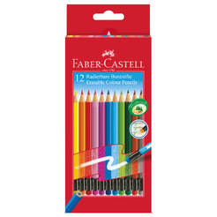 Цветни моливи 12 цвята, изтриваеми