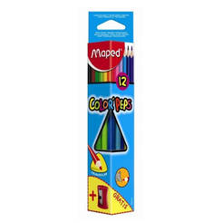 Цветни моливи с острилка - 12 цвята