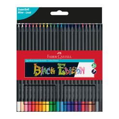 Моливи 24 цвята черна серия