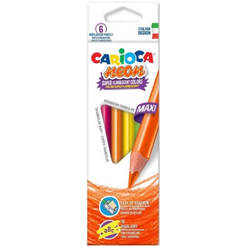 Цветные карандаши 6 цветов Neon maxi 242809 CARIOCA