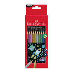 Цветни моливи 10 цвята металически