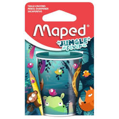Double pencil sharpener Jungle fever jumbo 9044103 MAPED