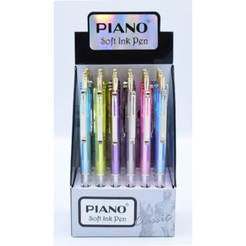 Klickstift, 6 Farben, klar transparent, C3 900017