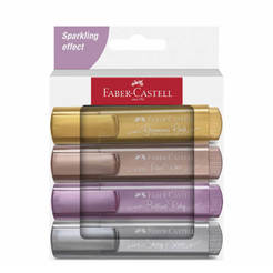 Текстовые маркеры 4 цвета металлик с блестящим эффектом 1010100137