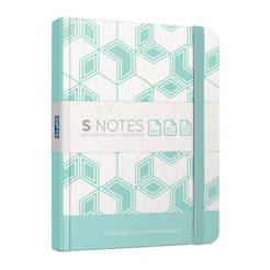 Тетрадка S Notes 13 х 21см - 120л, твърди корици, различни модели