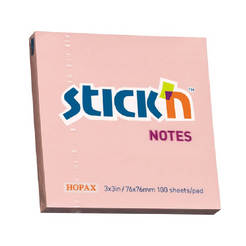 Self-adhesive sheets 100l pastel pink 76x76mm 1040120115