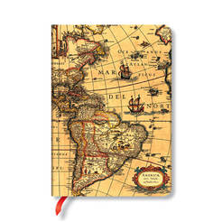 Western Hemisphere notebook 12 x 17cm, 88l, hard cover