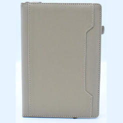 Notizbuch A5 14x21cm mit Tasche elfenbein 924210