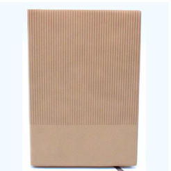 Тефтер A5 14x21см набук райе твърди корици кафяв 924214