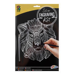 Набор для скретч-карт Lion A4 серебристый 6605260287