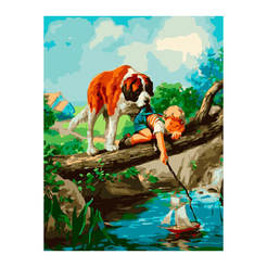 Картина за рисуване 40х50см по номера Пазител 6605320071