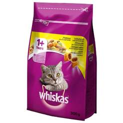 Суха храна за котки Пилешко месо Whiskas Dry, 300 грама